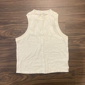 Rag & Bone / JEAN High Neck Tank Top in Ivory Size XS!